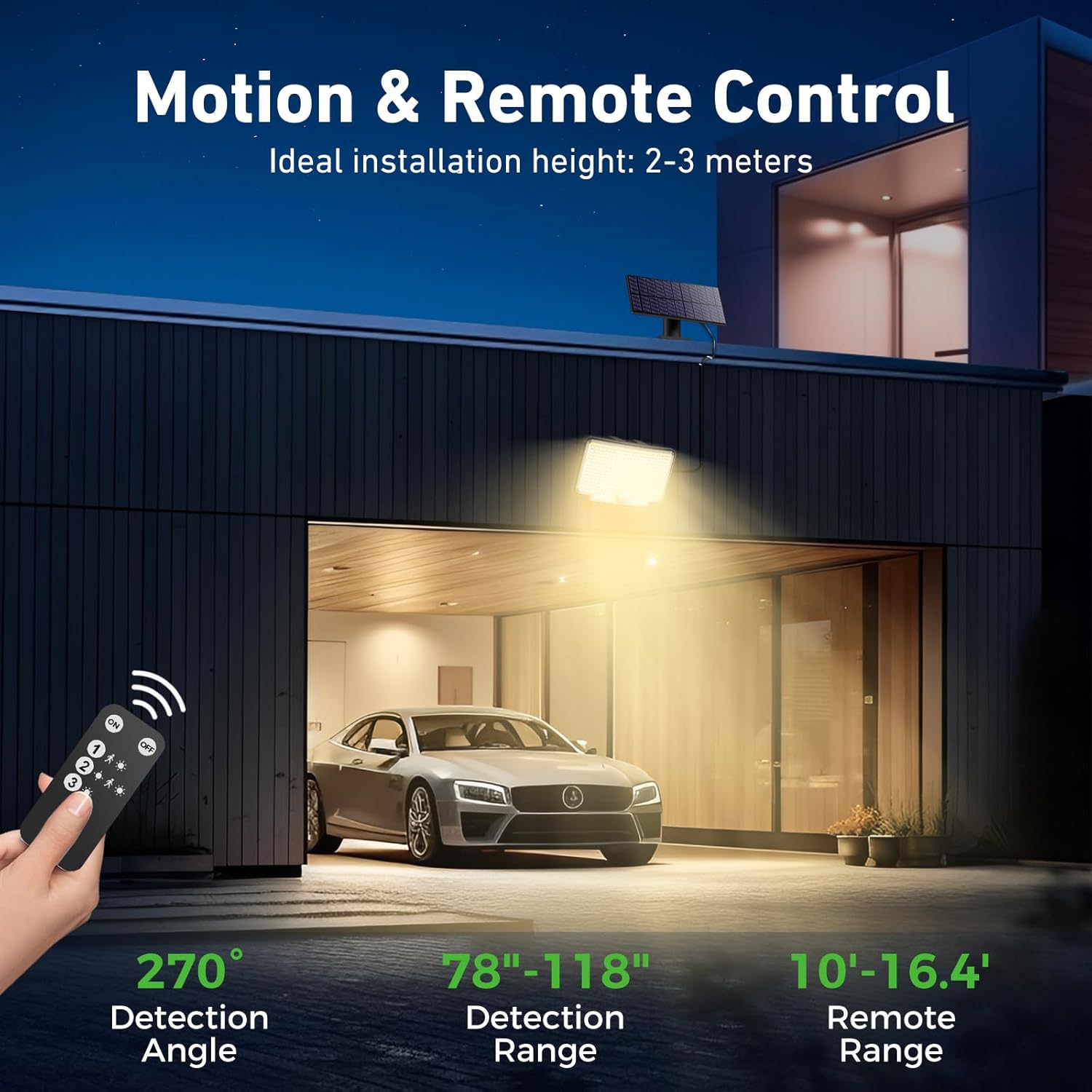 Nipify Faretto Led da Esterno Solare 310 LED 4 Pezzi - immagine 3