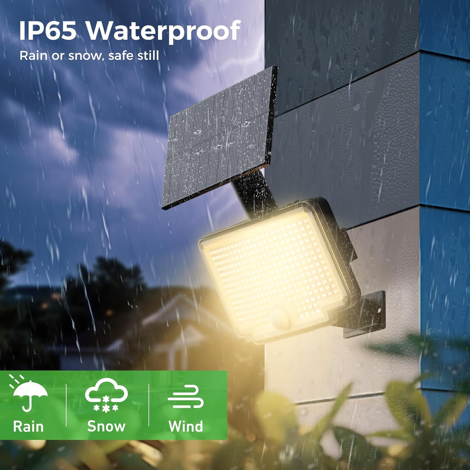 Nipify Faretto Led da Esterno Solare 310 LED 4 Pezzi - immagine 4