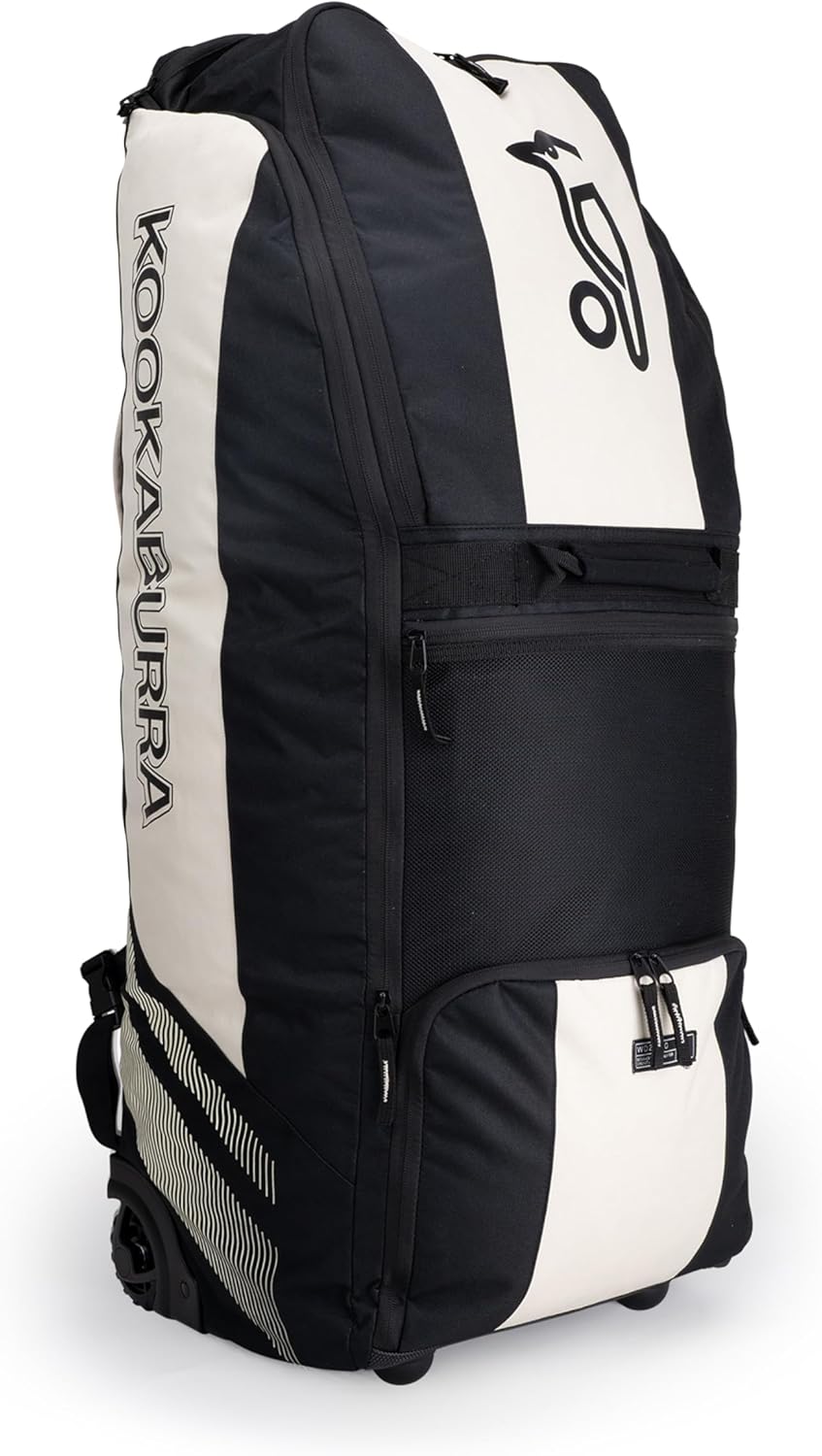 Kookaburra WD2000 Wheelie Duffle Cricket Bag - Nero/Osso - immagine 2