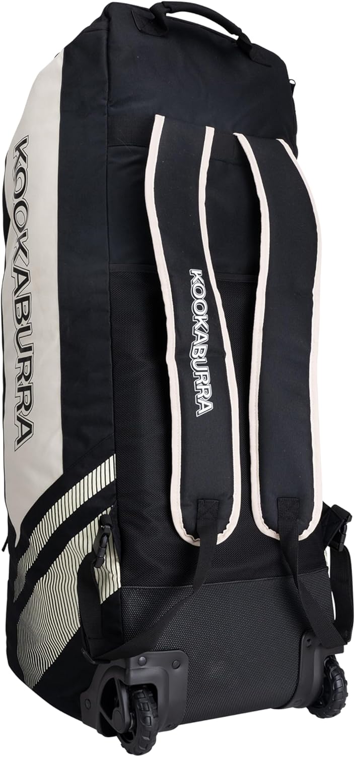 Kookaburra WD2000 Wheelie Duffle Cricket Bag - Nero/Osso - immagine 3