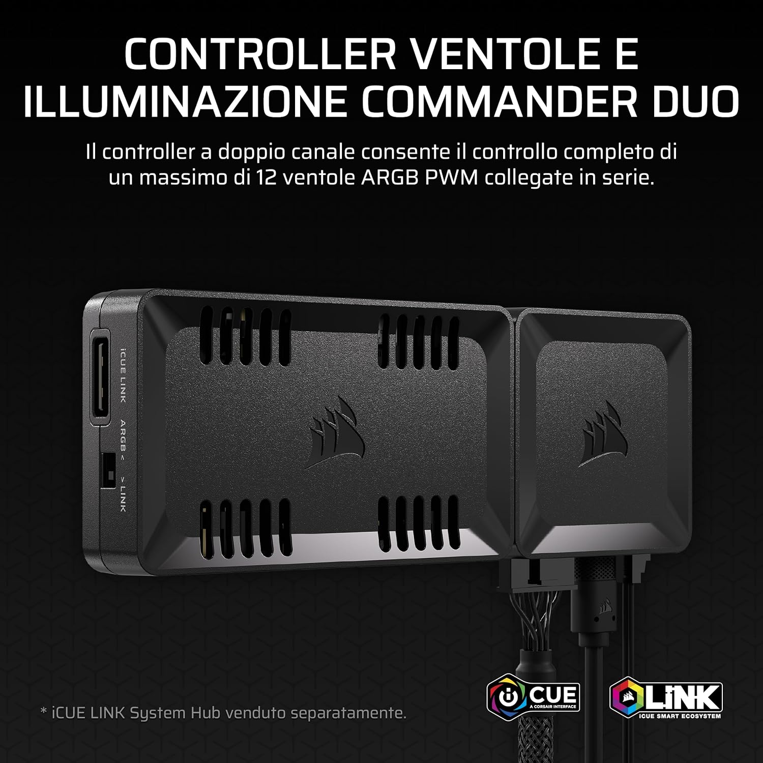 Corsair COMMANDER DUO iCUE LINK Controller RGB e PWM - immagine 2