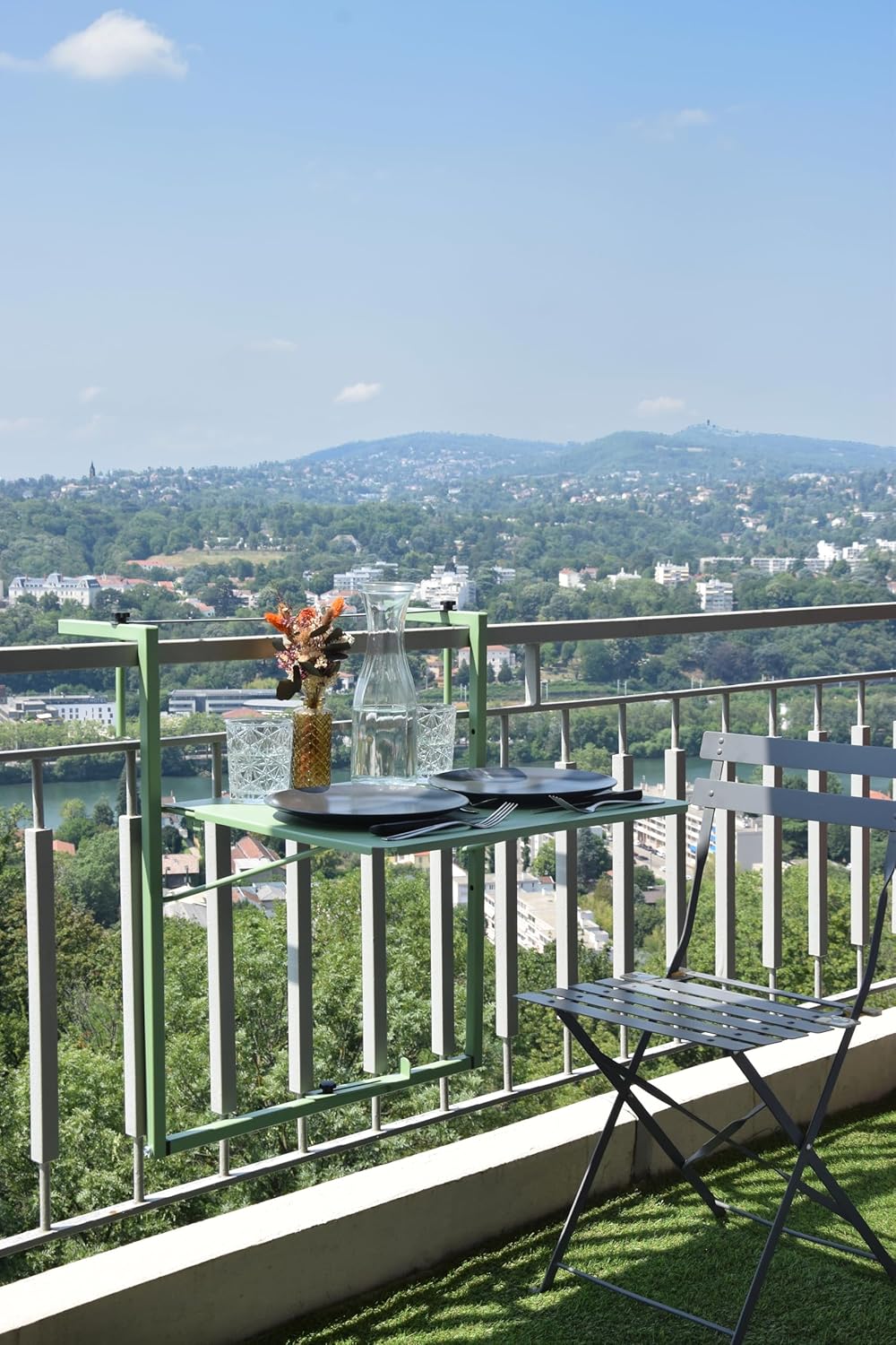 Louis Moulin Tavolo Balcone Regolabile Soléa 55x45cm - immagine 2