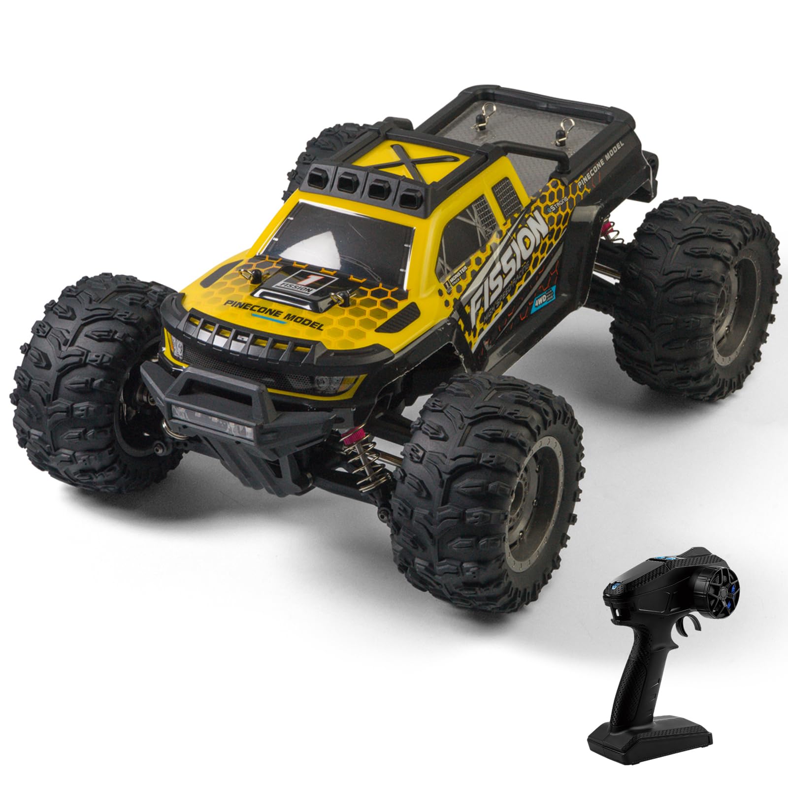 Truck RC 4WD Brushless ad Alta Velocità con Trasmissione in Metallo, Modello 1:12 Senza Upgrade per Guida Veloce e Aggressiva