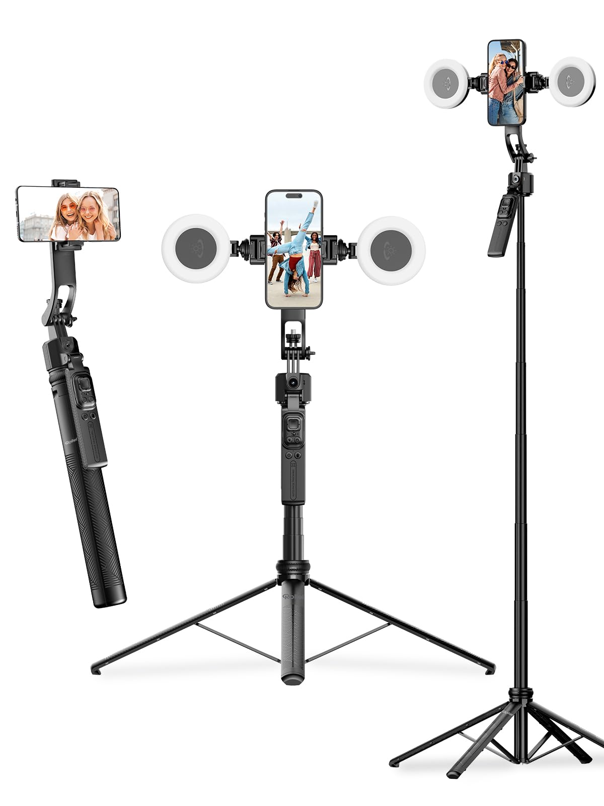 Rollei Auto Tracking Tripod - Treppiede Selfie Stick 163cm