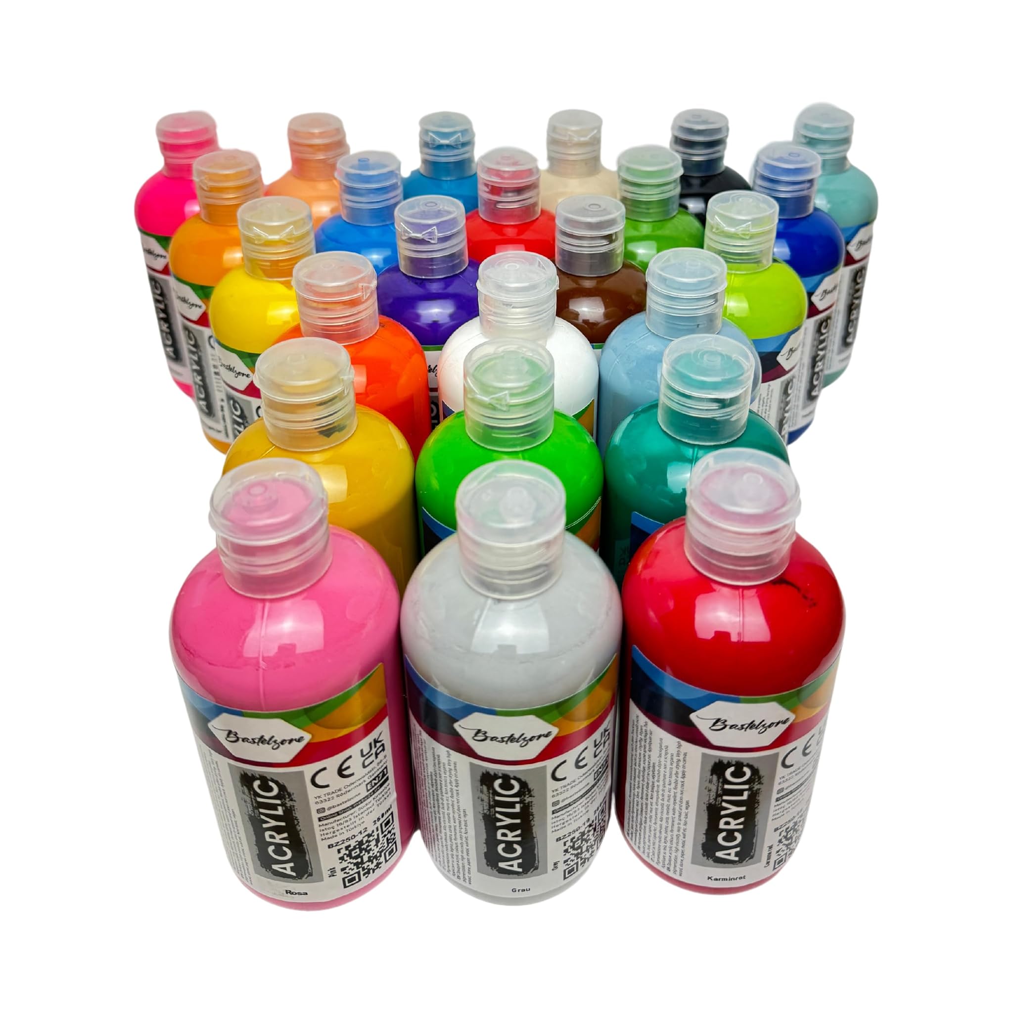 Bastelzone Set Colori Acrilici 24x250ml Multiuso