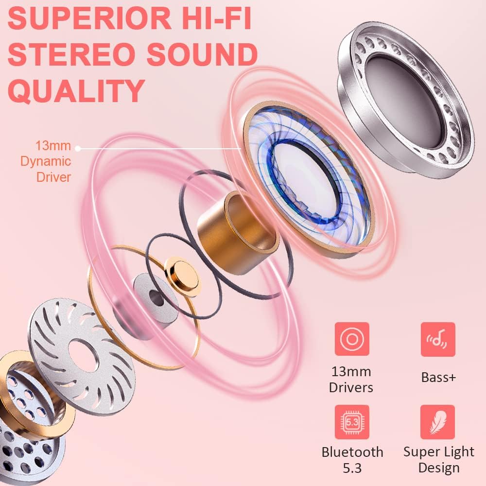 Cuffie Bluetooth 5.3 HiFi Stereo 42h - immagine 2