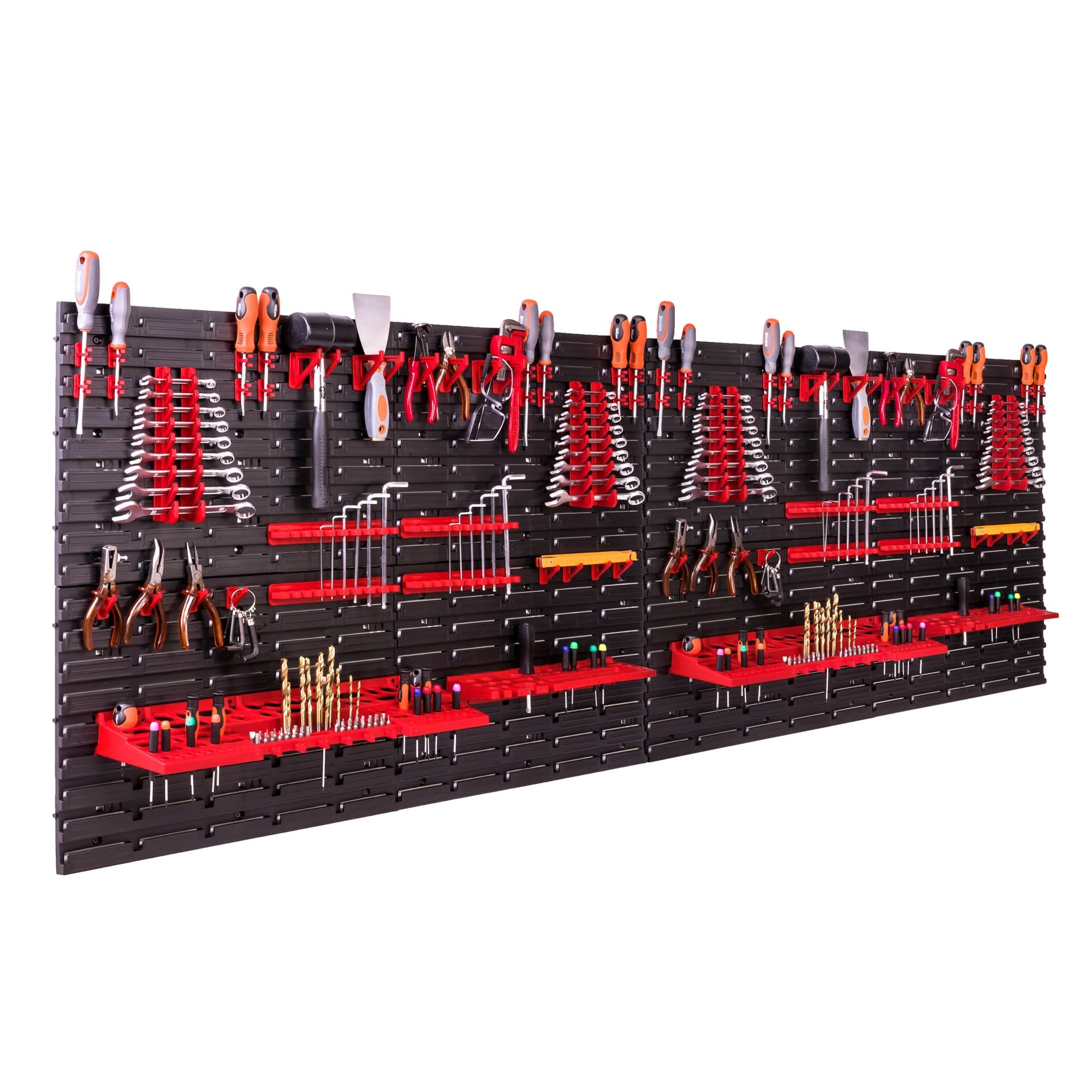 Scaffalatura da Parete 230x78cm per Attrezzi e Magazzino