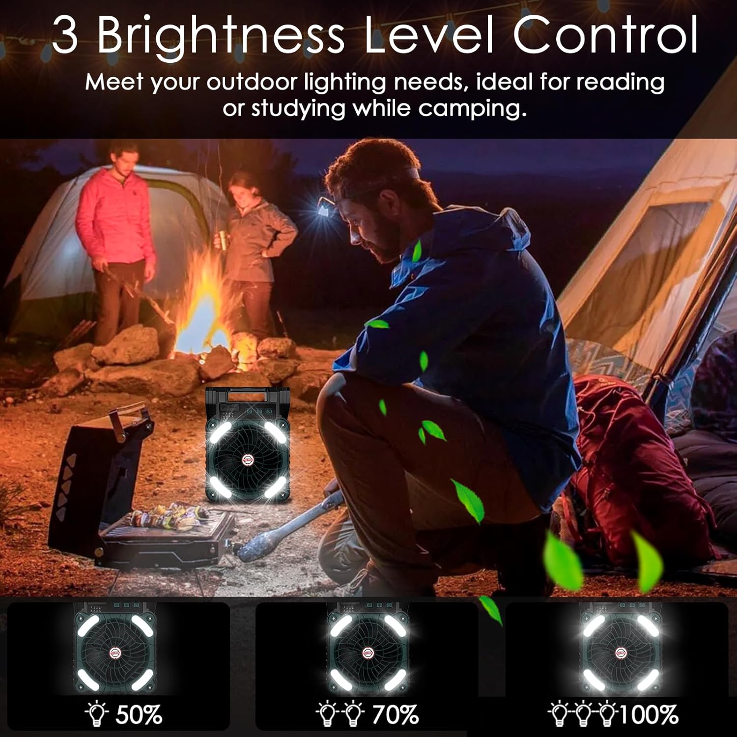 Sendowtek Ventilatore Solare 10400mAh - immagine 6