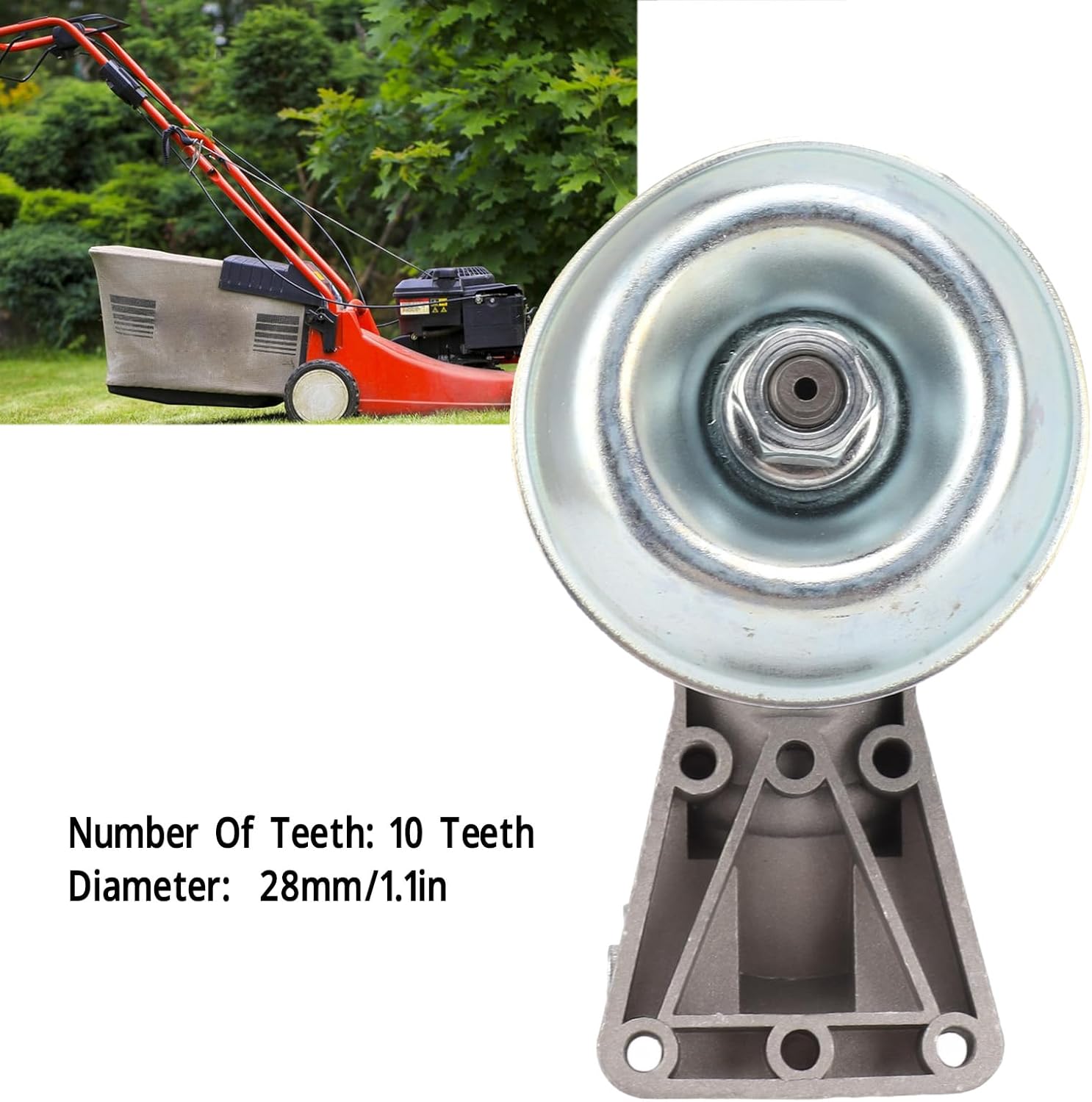 Testa Scatola Ingranaggi 10 Denti, Apertura 28mm - immagine 2