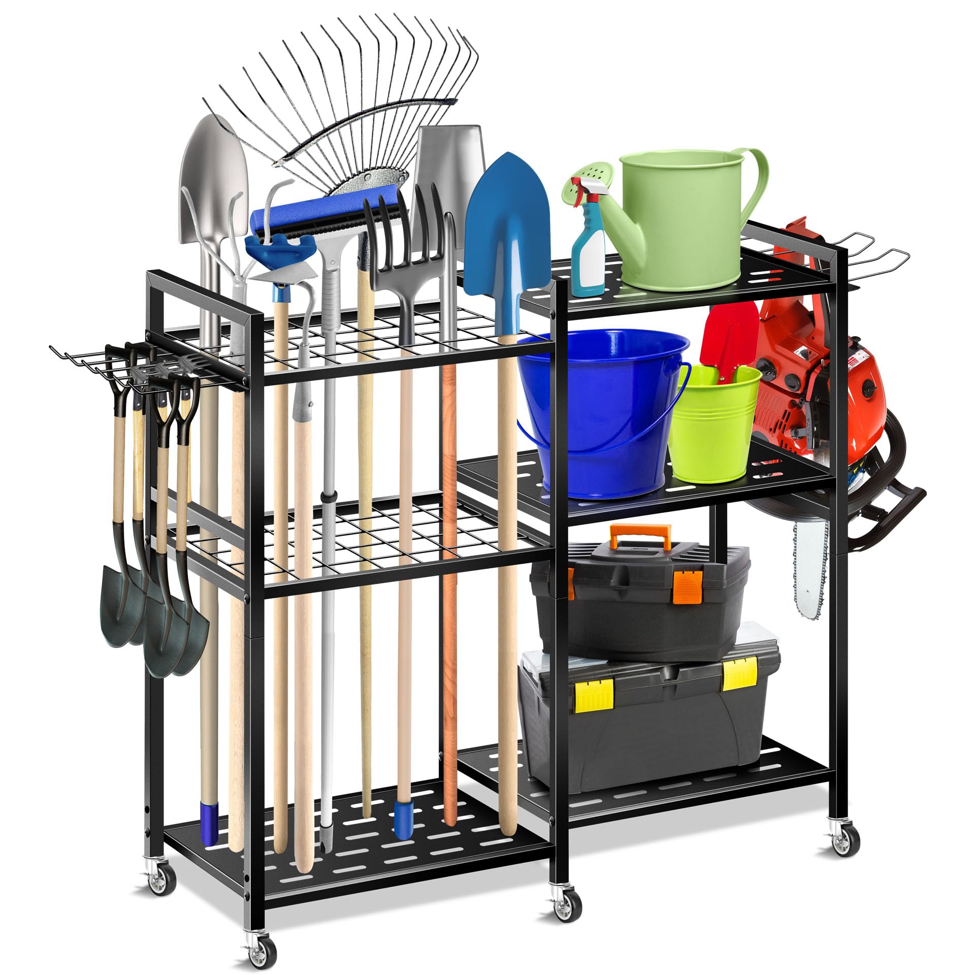 Mimoke Scaffale Portautensili da Giardino in Metallo