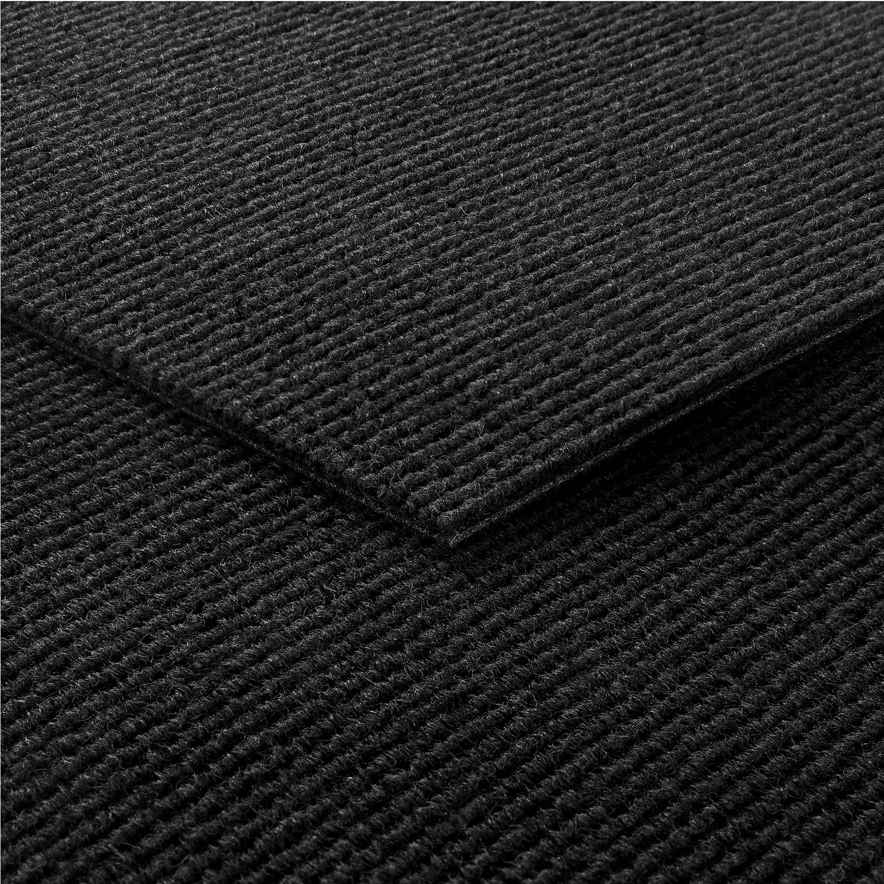 Livelynine Moquette Adesiva Pavimento Nera 30x30CM (32 Pezzi)
