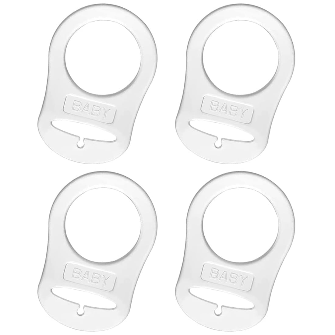 4pcs Pulsante di Silicone Anello Anello Adattatore per Ciuccio Clip Adattatore Adatto Alla Maggior Parte dei Succhietti per Bambini