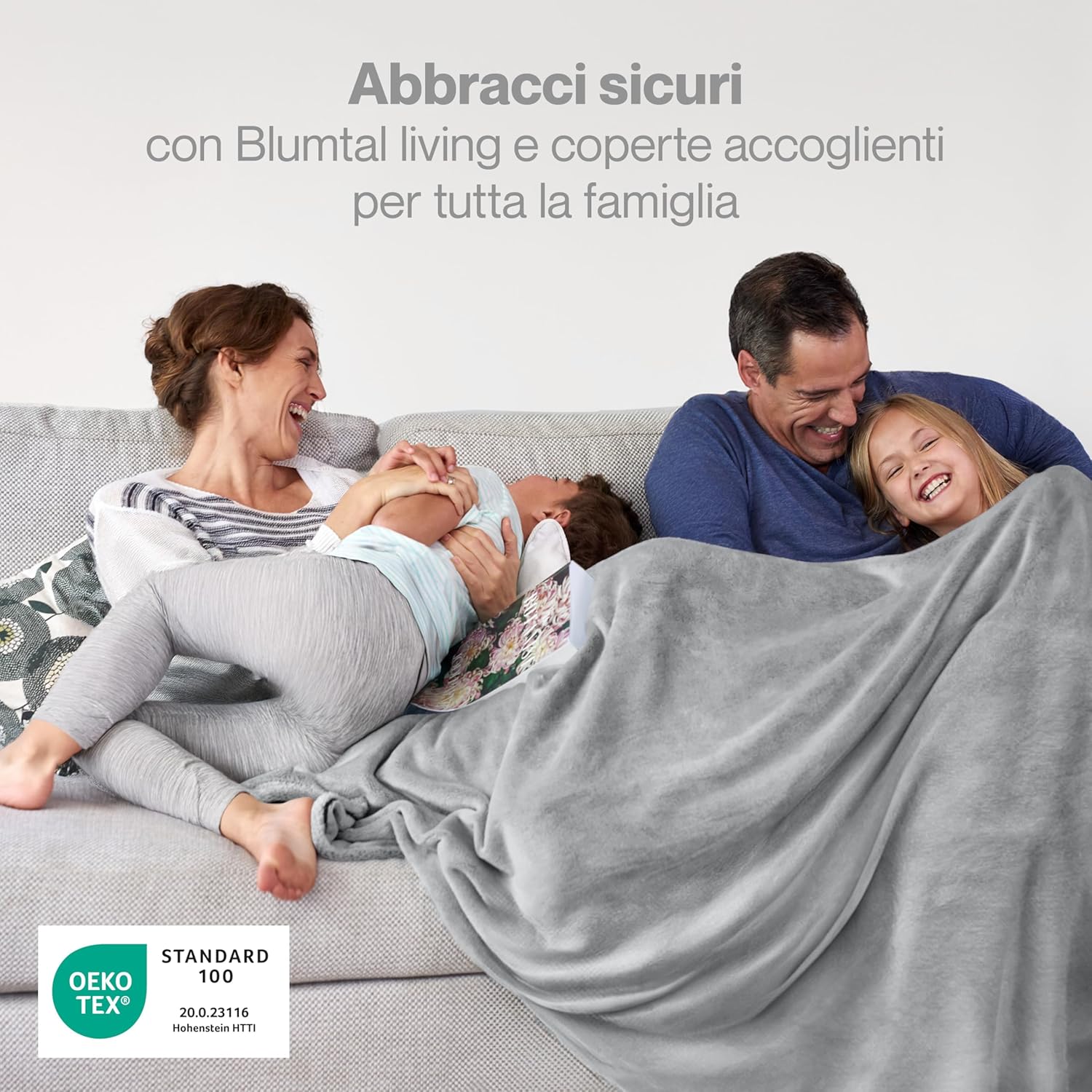 Blumtal Coperta Pile 270x230cm, Grigio - immagine 2