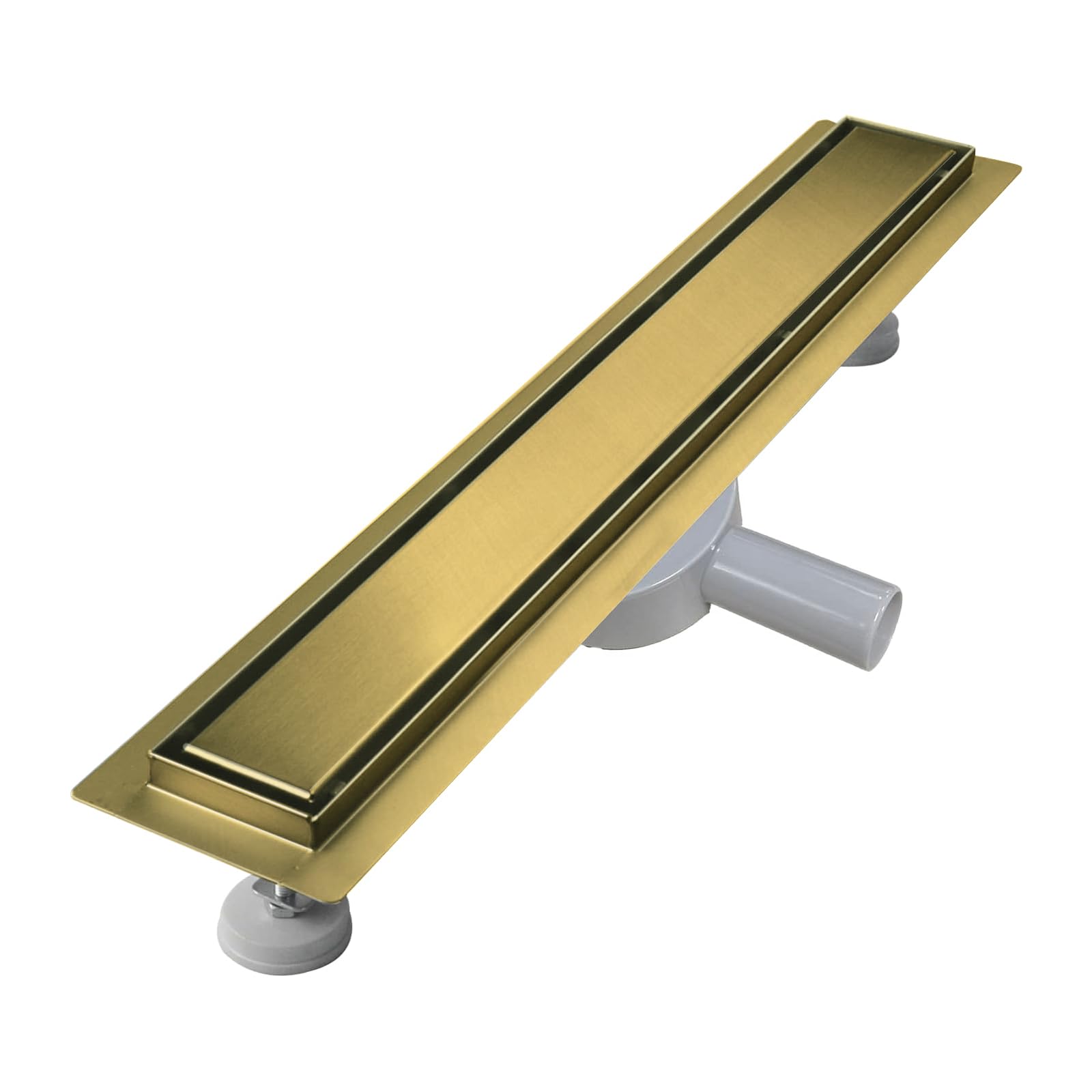 Sunrik Canale Doccia 120 cm Extra Piatto, Oro