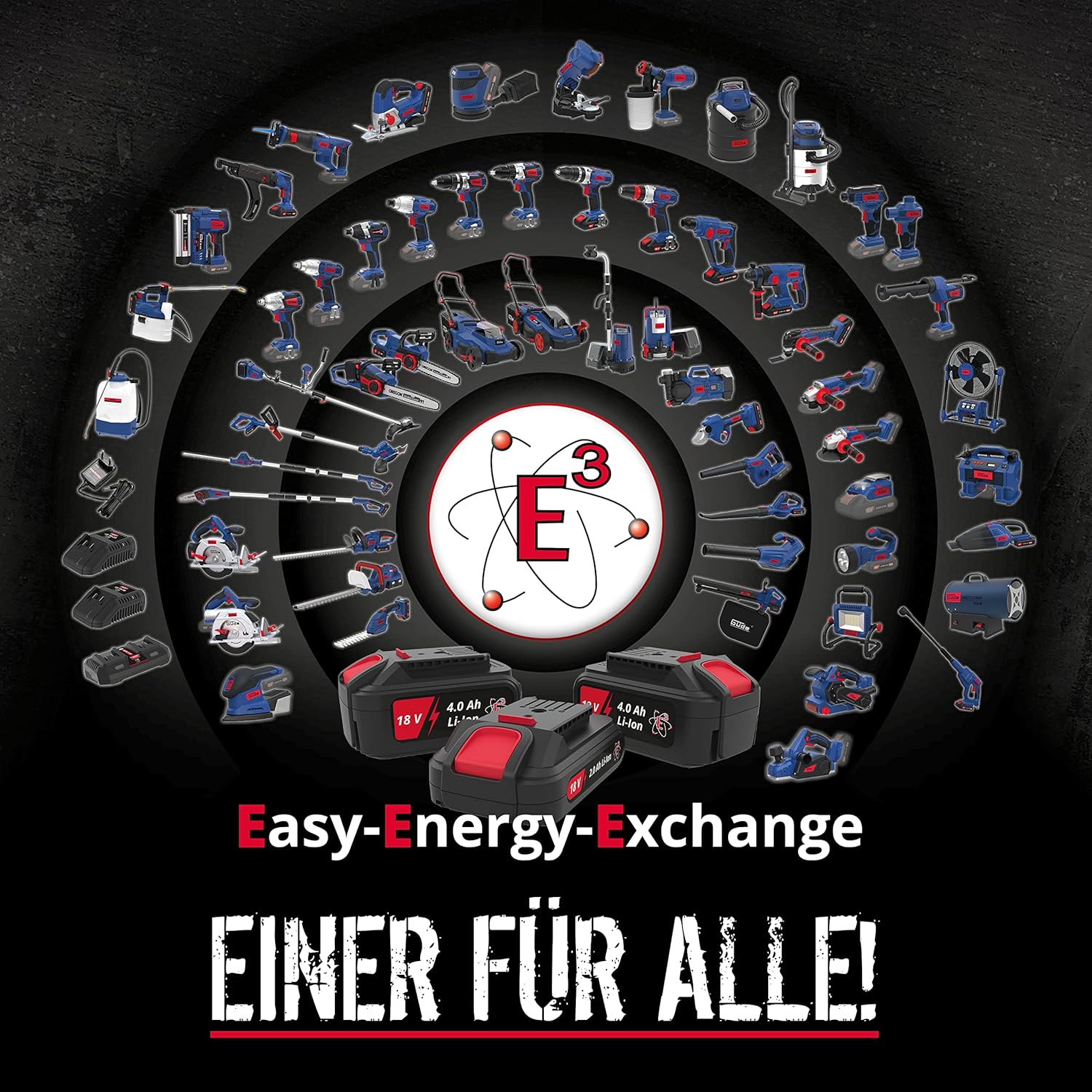 Güde NTST 18-0 58563, Aspiratore a Secco, Blu/Nero - immagine 2