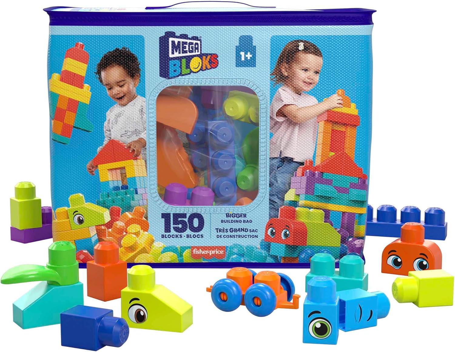 Mega Bloks Sacca Eco Grande 150 Pezzi - immagine 1