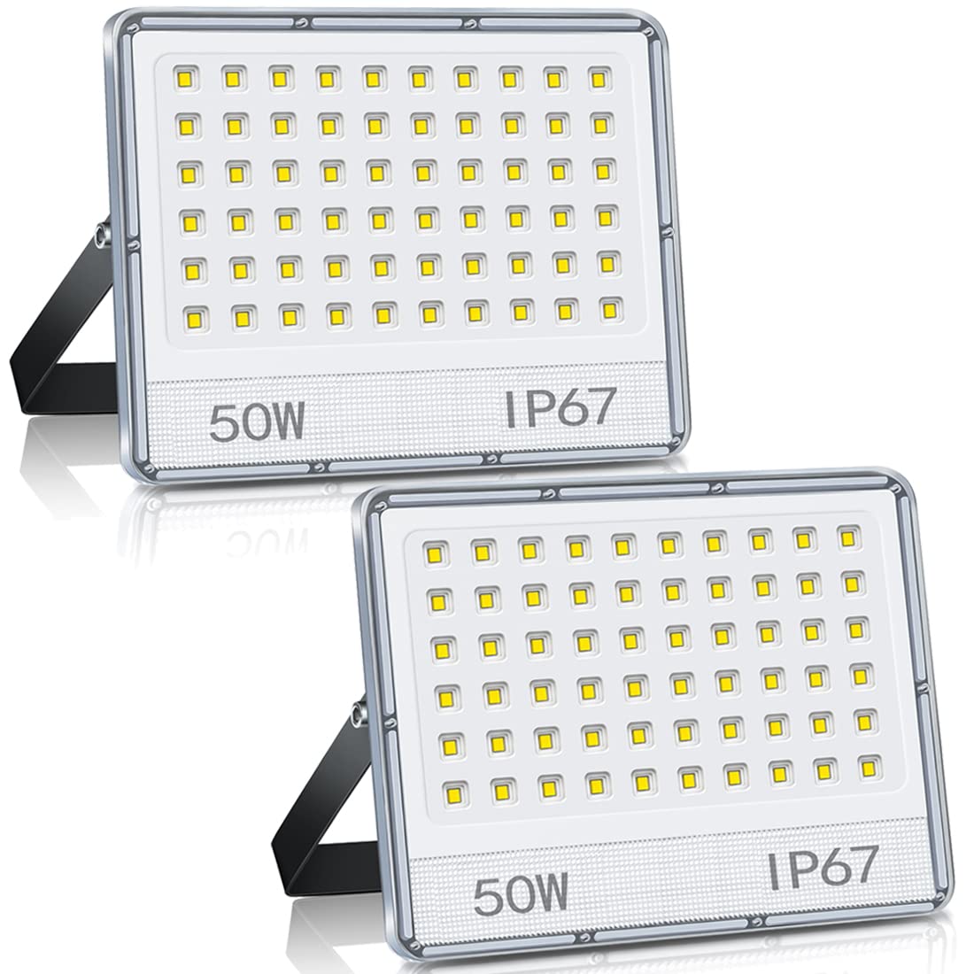 Annifunly Faretto LED da Esterno 50W 5000LM (2 Pezzi)
