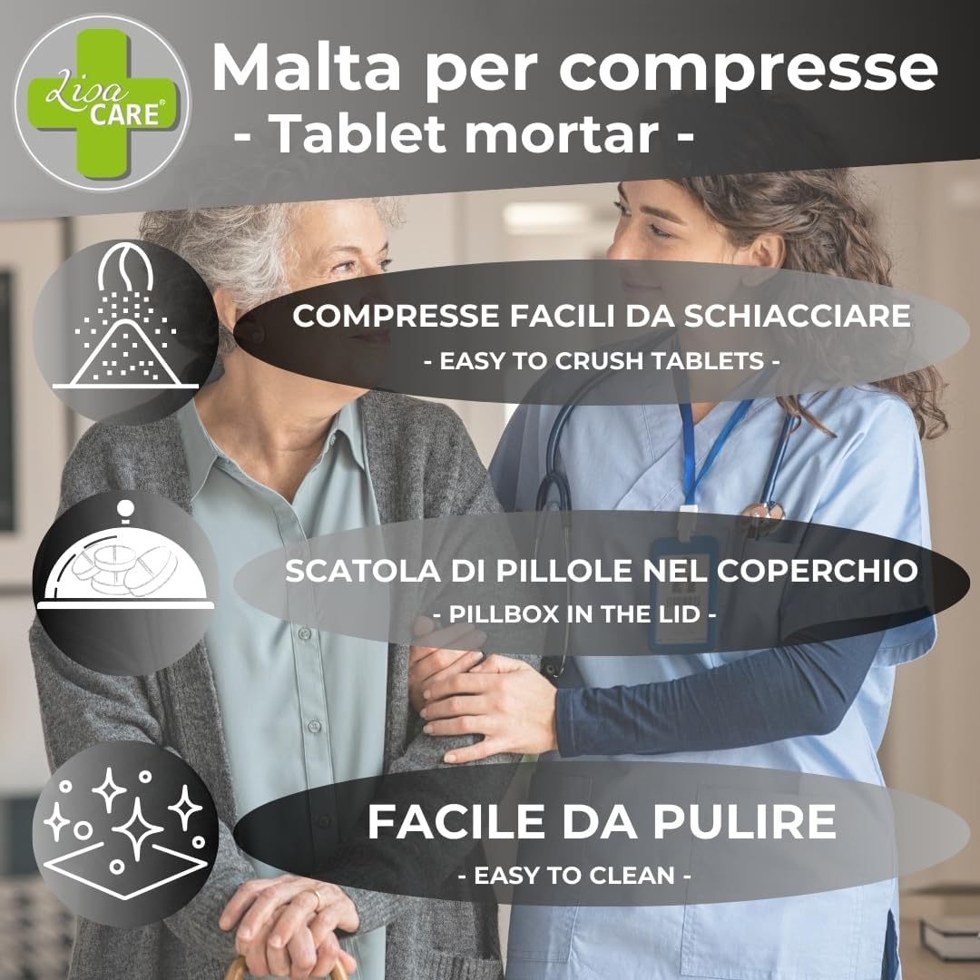 Lisacare - Trita Compresse con Portapillole - immagine 2