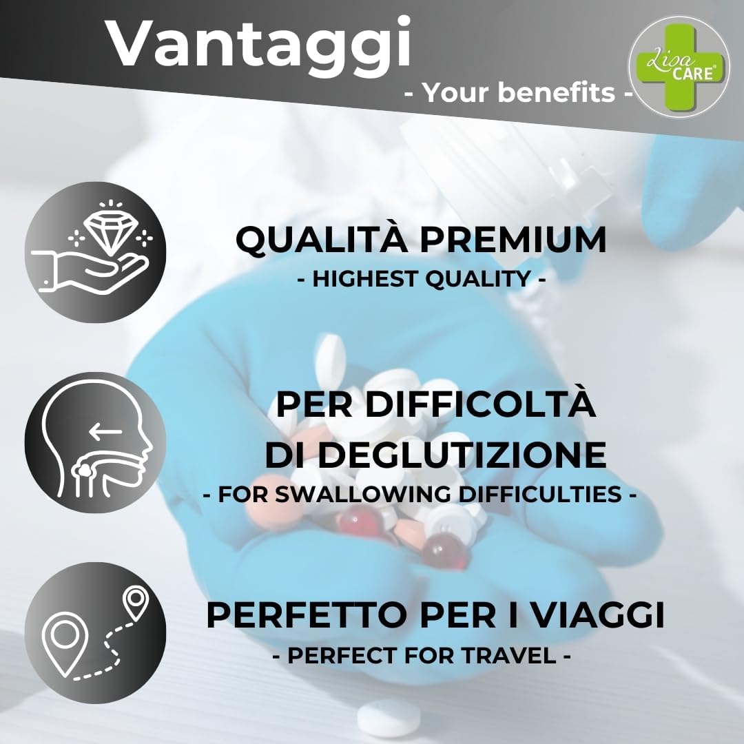 Lisacare - Trita Compresse con Portapillole - immagine 4