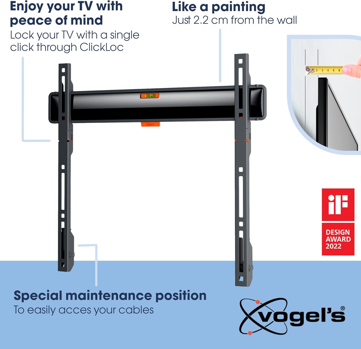 Vogel's TVM 3405 - Supporto TV da Parete Piatto - immagine 3