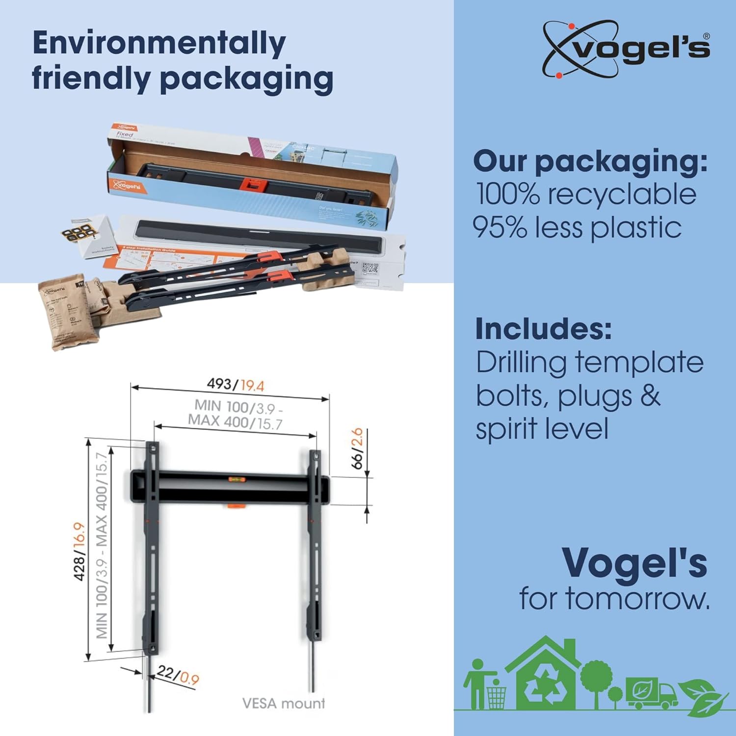 Vogel's TVM 3405 - Supporto TV da Parete Piatto - immagine 4