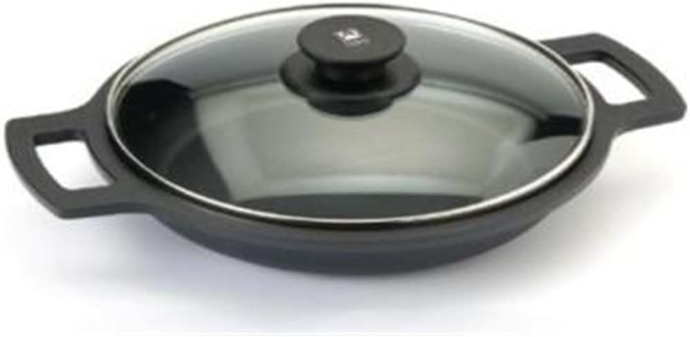 BRA Efficient Cacerola Baja con Tapa 32cm Aluminio Fundido