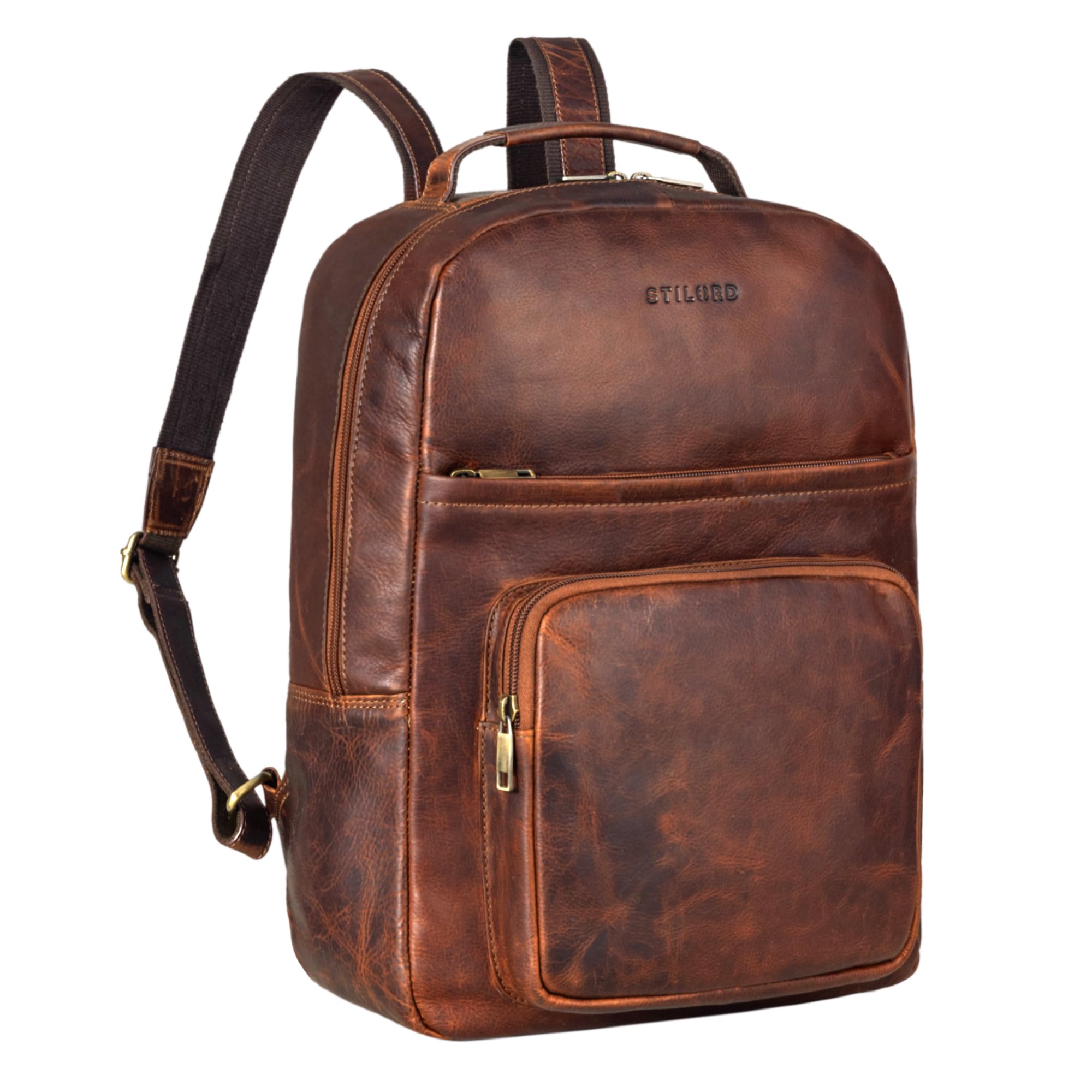 STILORD 'Glover' Zaino da Lavoro in Pelle 15,6 Pollici