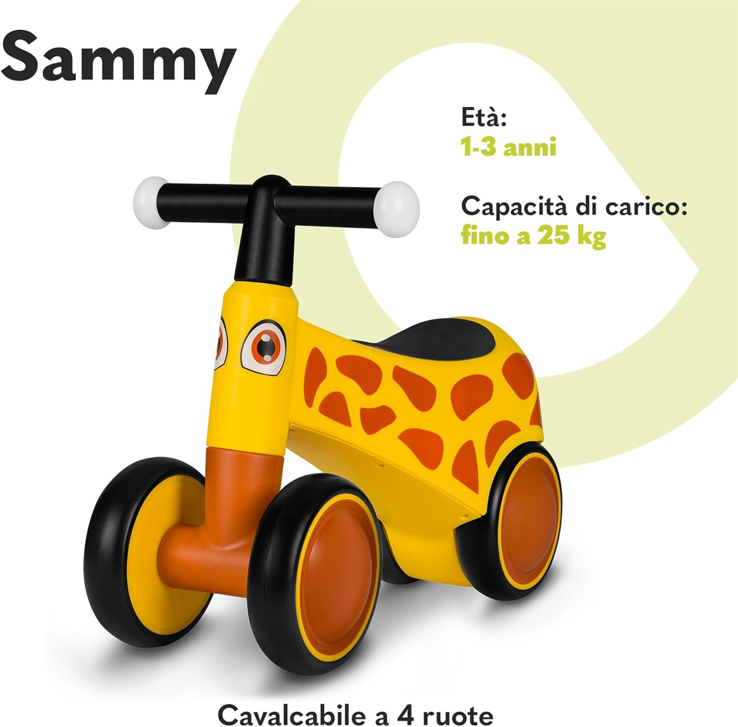 Lionelo SAMMY Bicicletta Senza Pedali 4 Ruote - immagine 2