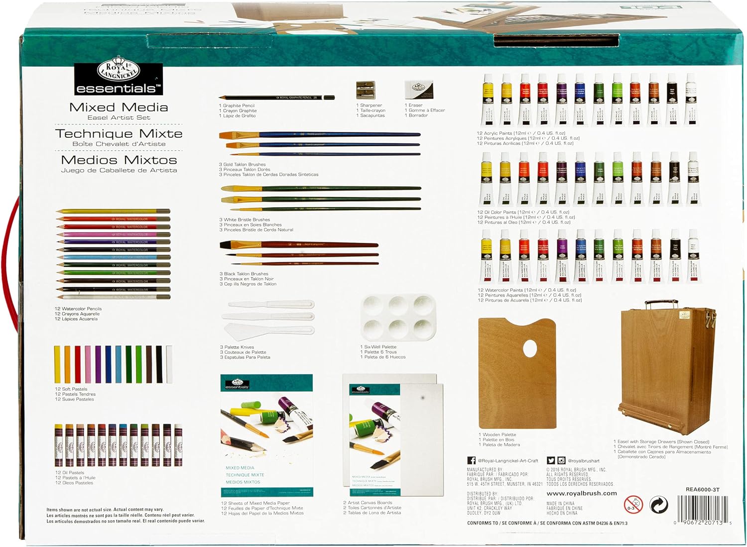 Royal & Langnickel REA6000 - Set da pittura, 104 pz. - immagine 3