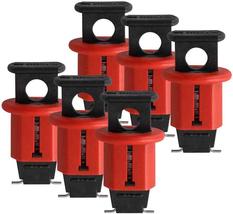 Brady Miniature Circuit Breaker Lockout Systems, Red - immagine 1