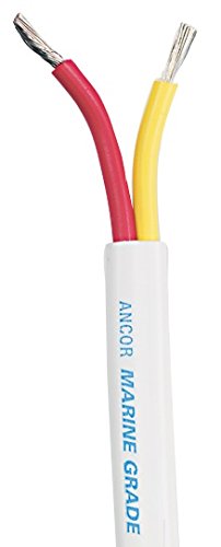 Ancor Safety Duplex Cable 12/2AWG (2X3MM²) Flat 100FT, White