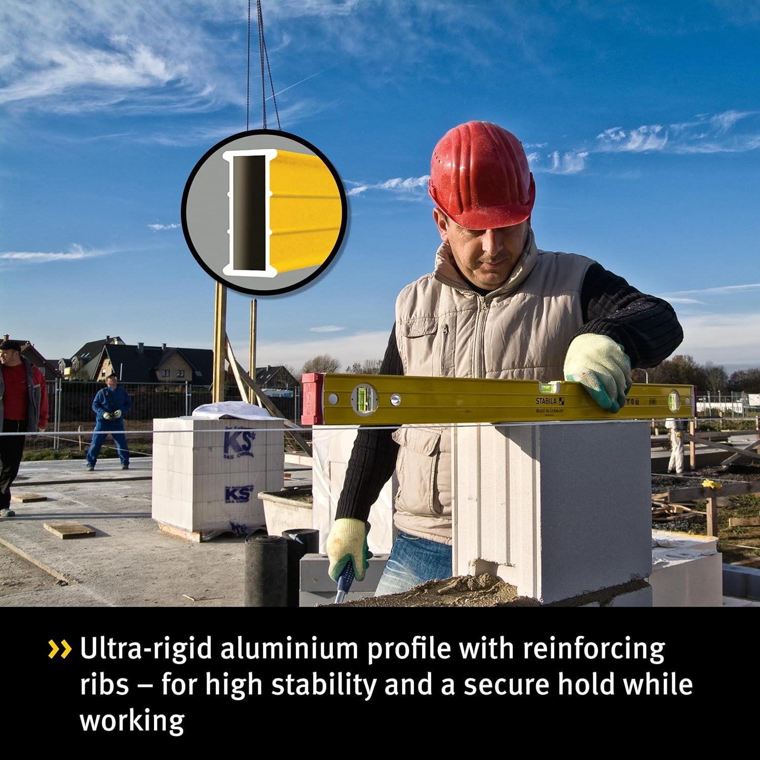 Stabila 15227 Livella a Bolla, multicolore, 80 cm - immagine 2