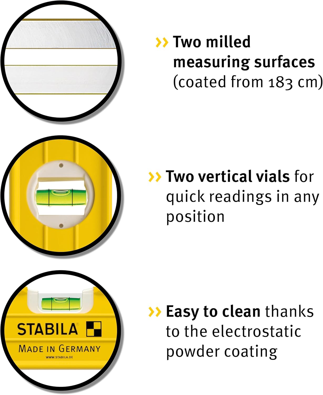 Stabila 15227 Livella a Bolla, multicolore, 80 cm - immagine 4