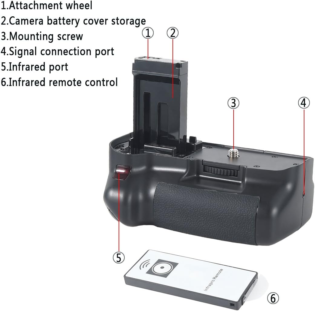 Dste Battery Grip per Canon EOS 100D DSLR - immagine 3
