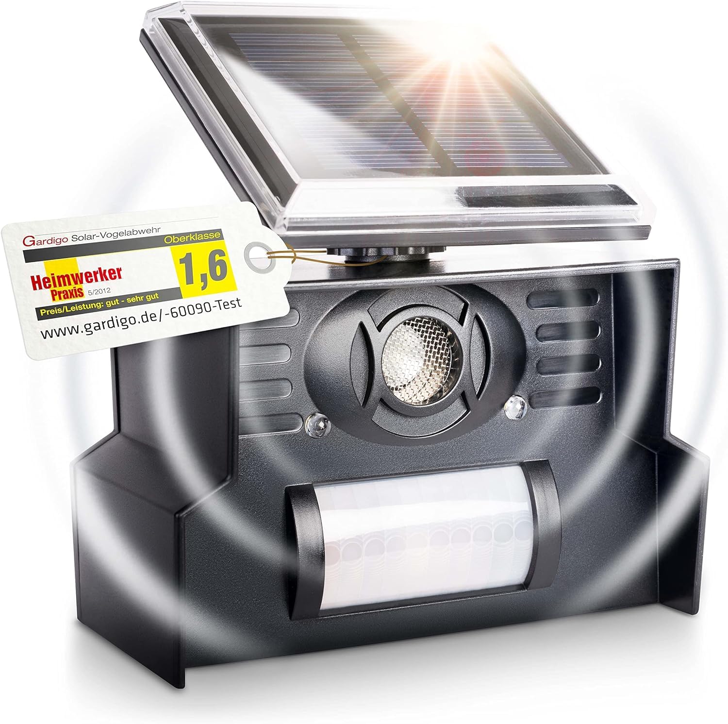 Gardigo® Dissuasore per Piccioni Ultrasuoni Solare