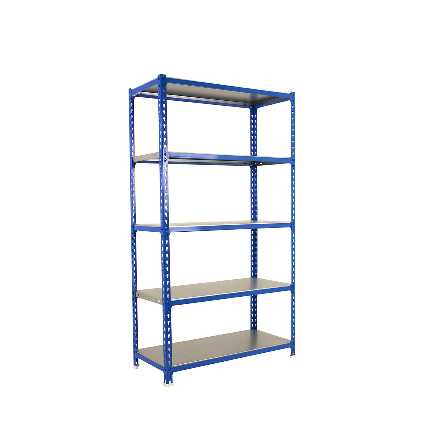 Simon Rack Scaffale Metallo Garage 5 Ripiani, Blu/Zincato