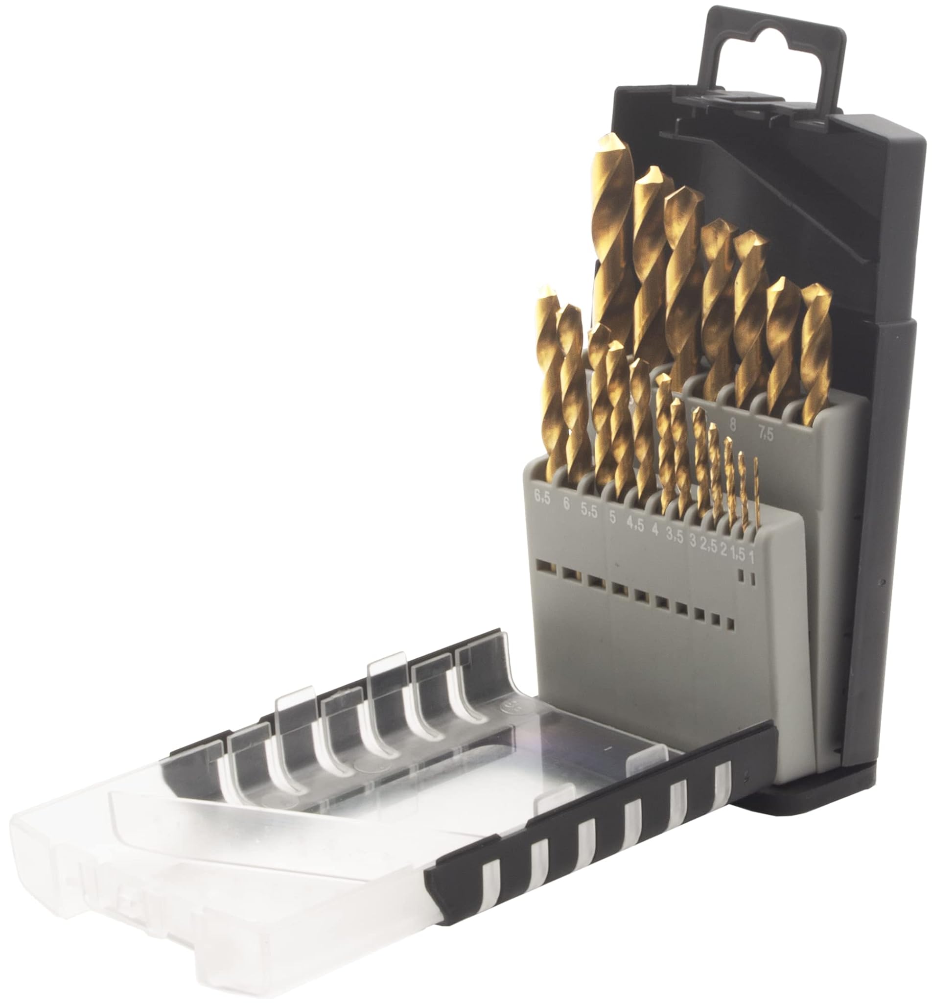 Krino 01170301 - Set Punte HSS-G TiN 19 Pezzi