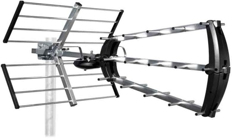 Metronic 415044 - Antenna tripla + filtro 4G HDMI, colore: Argento - immagine 1