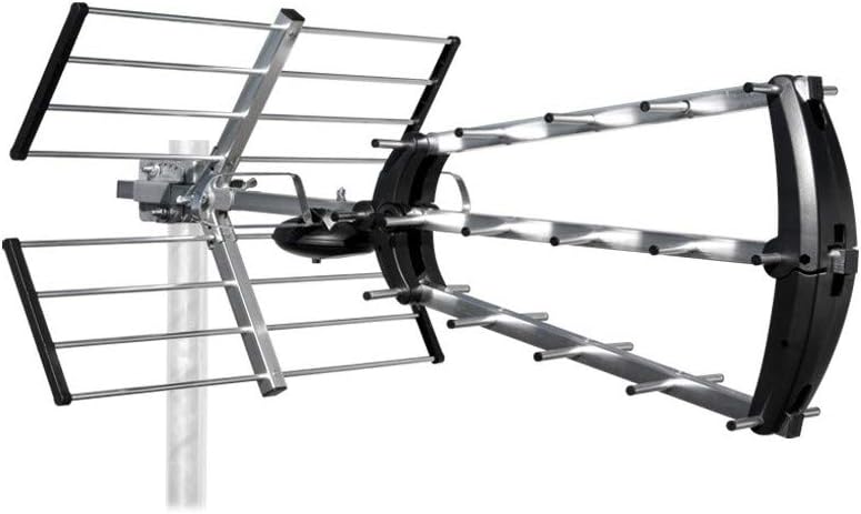 Metronic 415044 - Antenna tripla + filtro 4G HDMI, colore: Argento - immagine 2