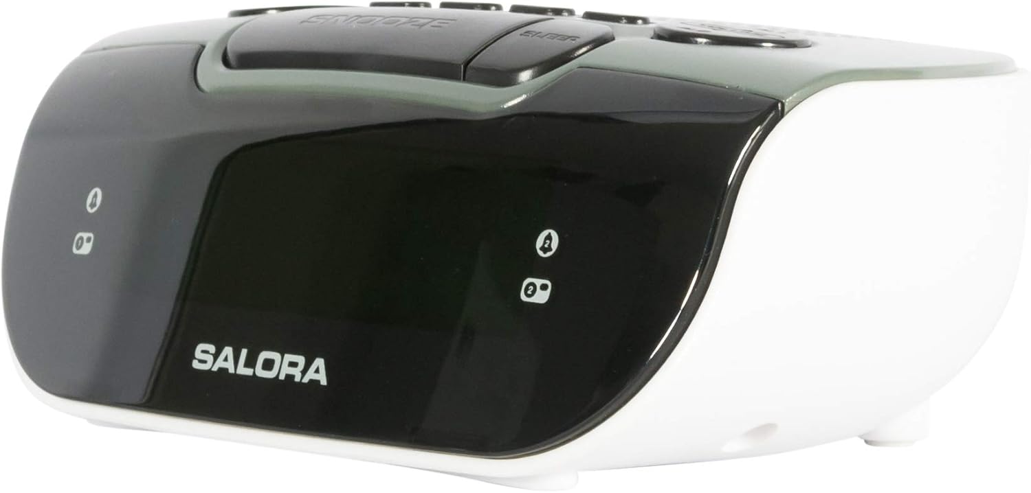 Salora CR612 Sveglia Digitale da Comodino, Nero - immagine 3