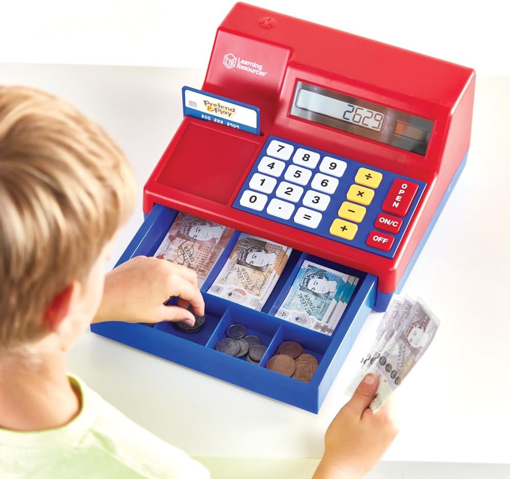 Learning Resources Registratore di Cassa con sterline finte Pretend & Play - immagine 3