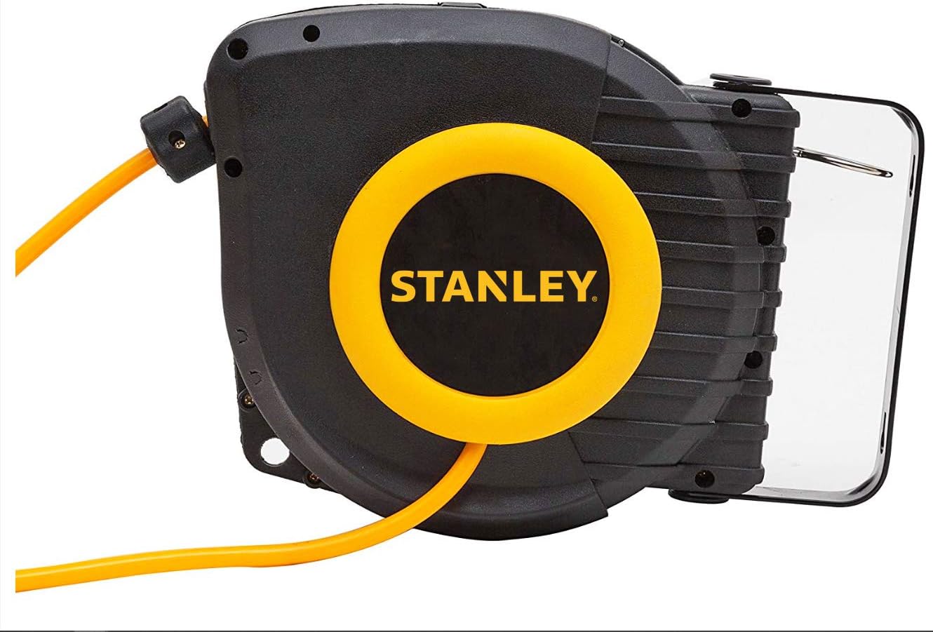 STANLEY 9045698STN Avvolgitubo Professionale, Nero Giallo, 9 metri - immagine 2