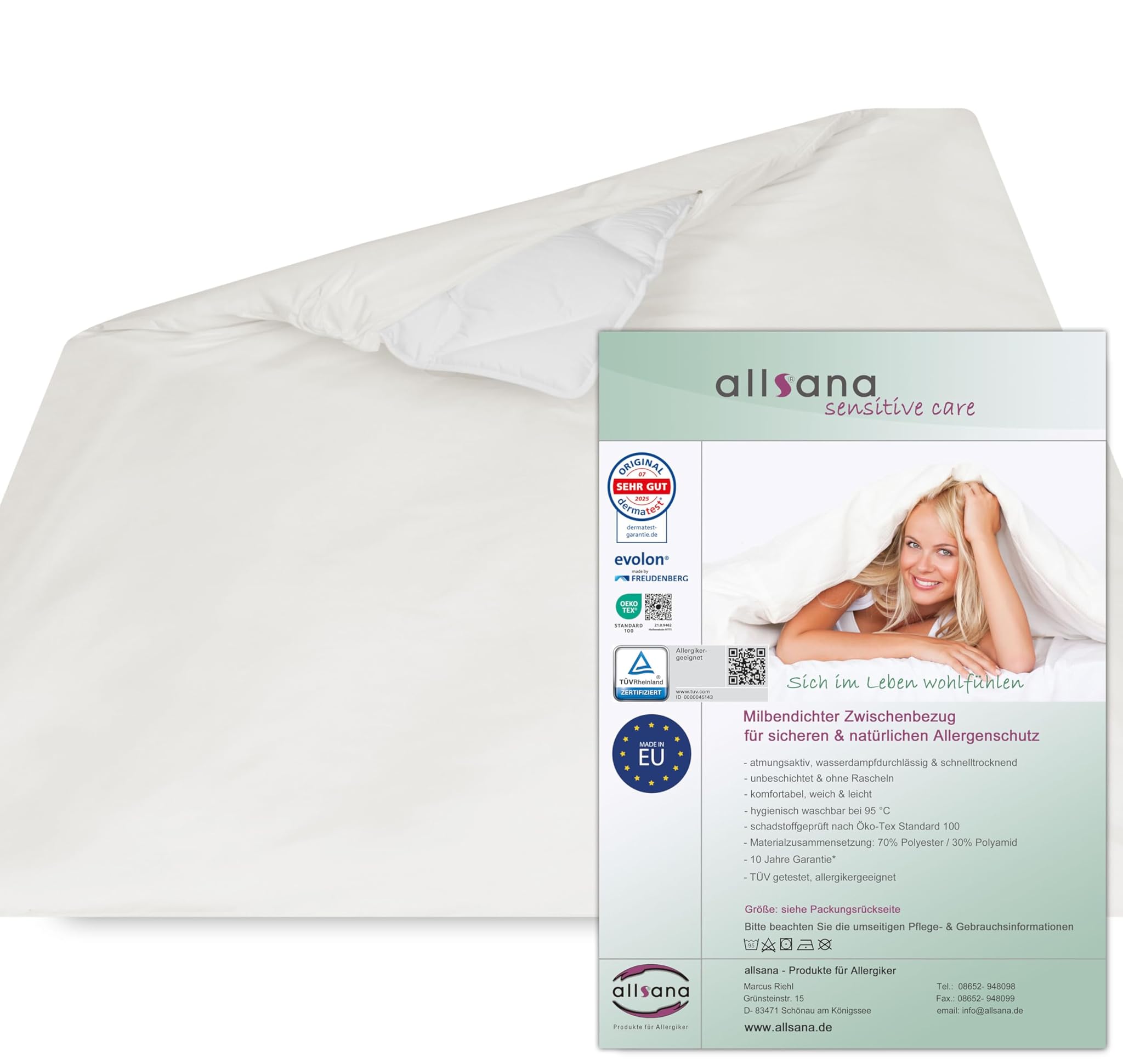 Allsana Sensitive Care Copripiumino 240x220 cm