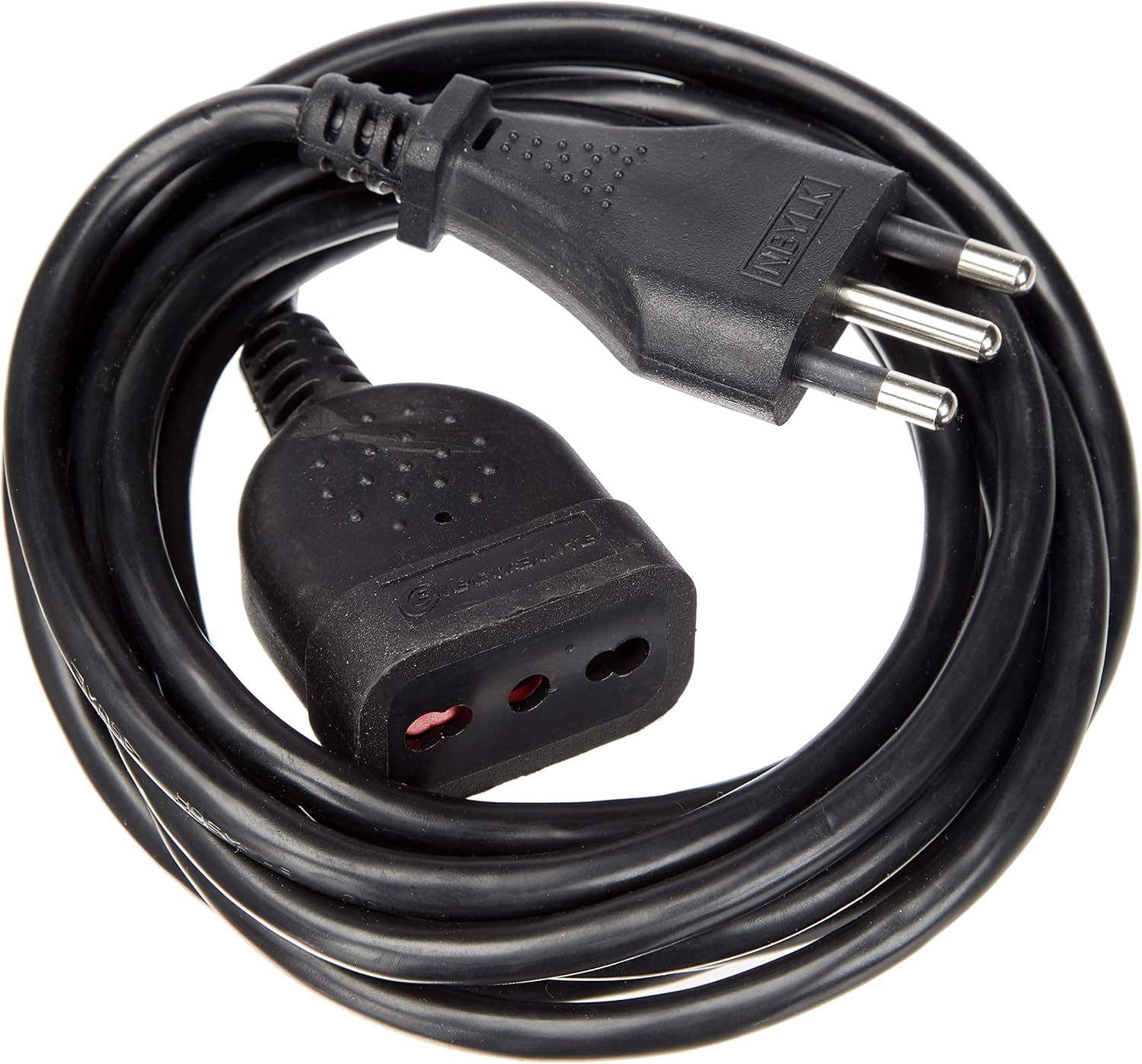 Electraline 46121 Prolunga 3 mt, Nero