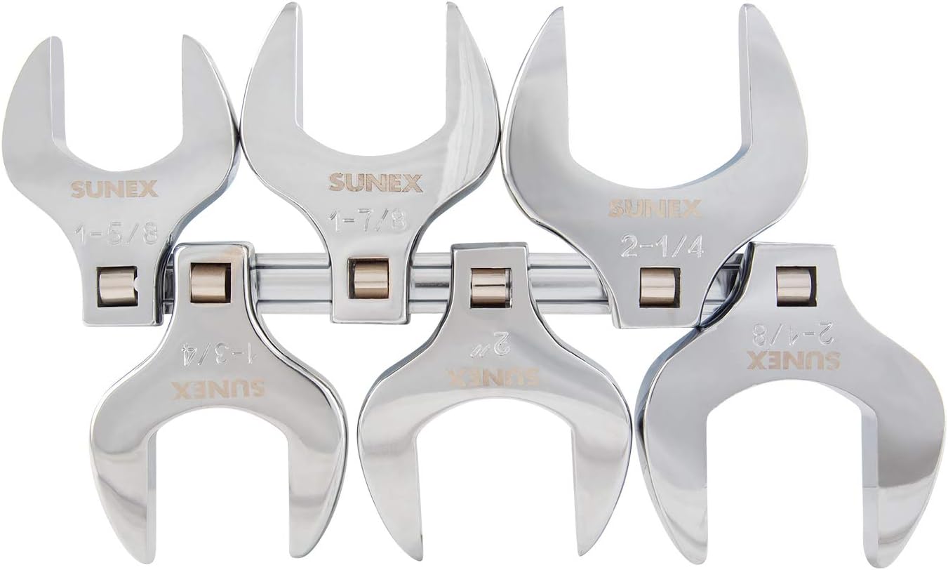 Sunex Drive Fractional Jumbo straight crowfoot wrench set, 9722