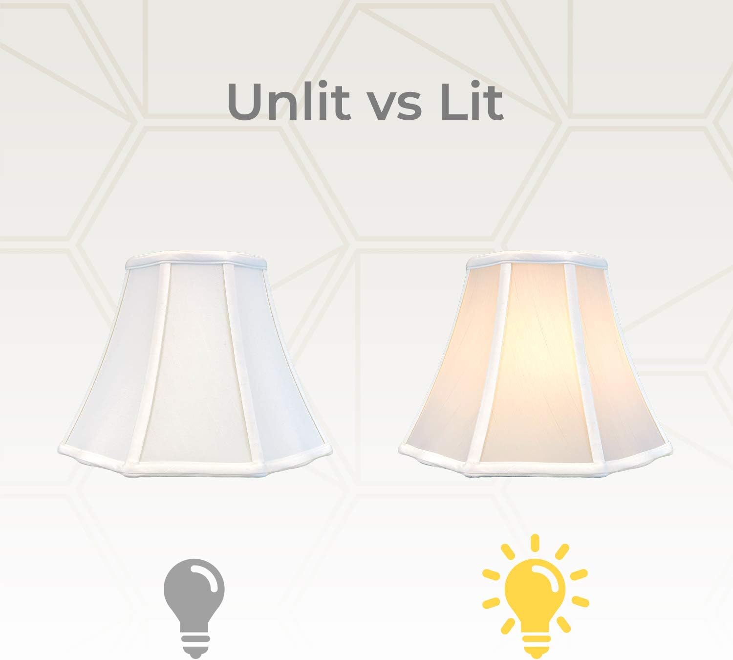 Royal Designs - Paralume Angolare Svasato, Bianco - immagine 3