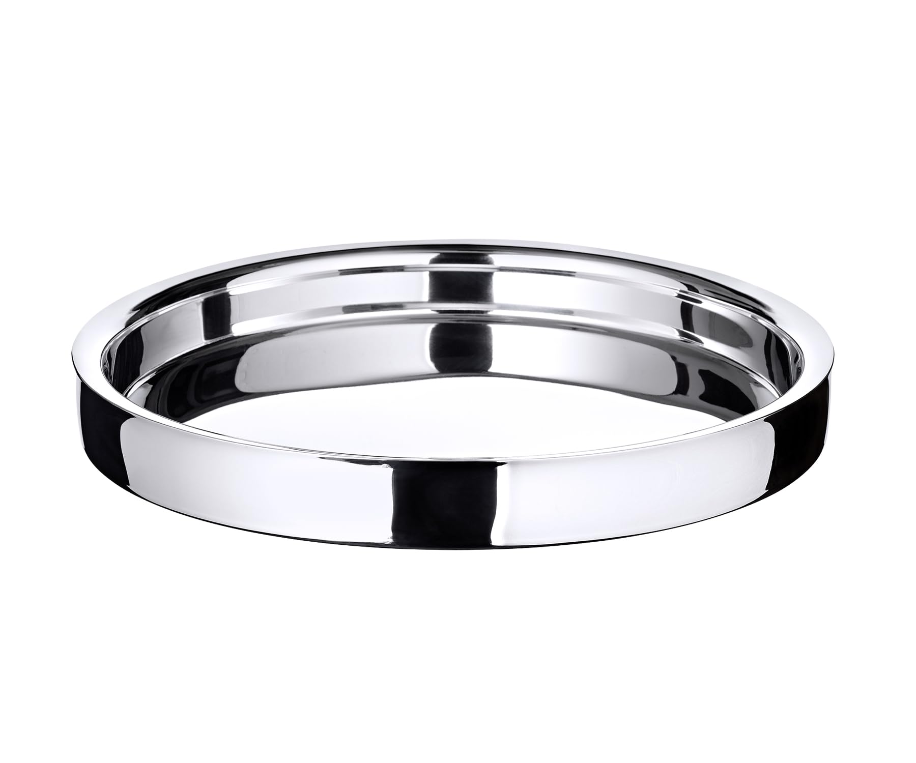 Edzard Vassoio da Portata Alaska Acciaio pregiato, Rotondo, Diametro 32 cm