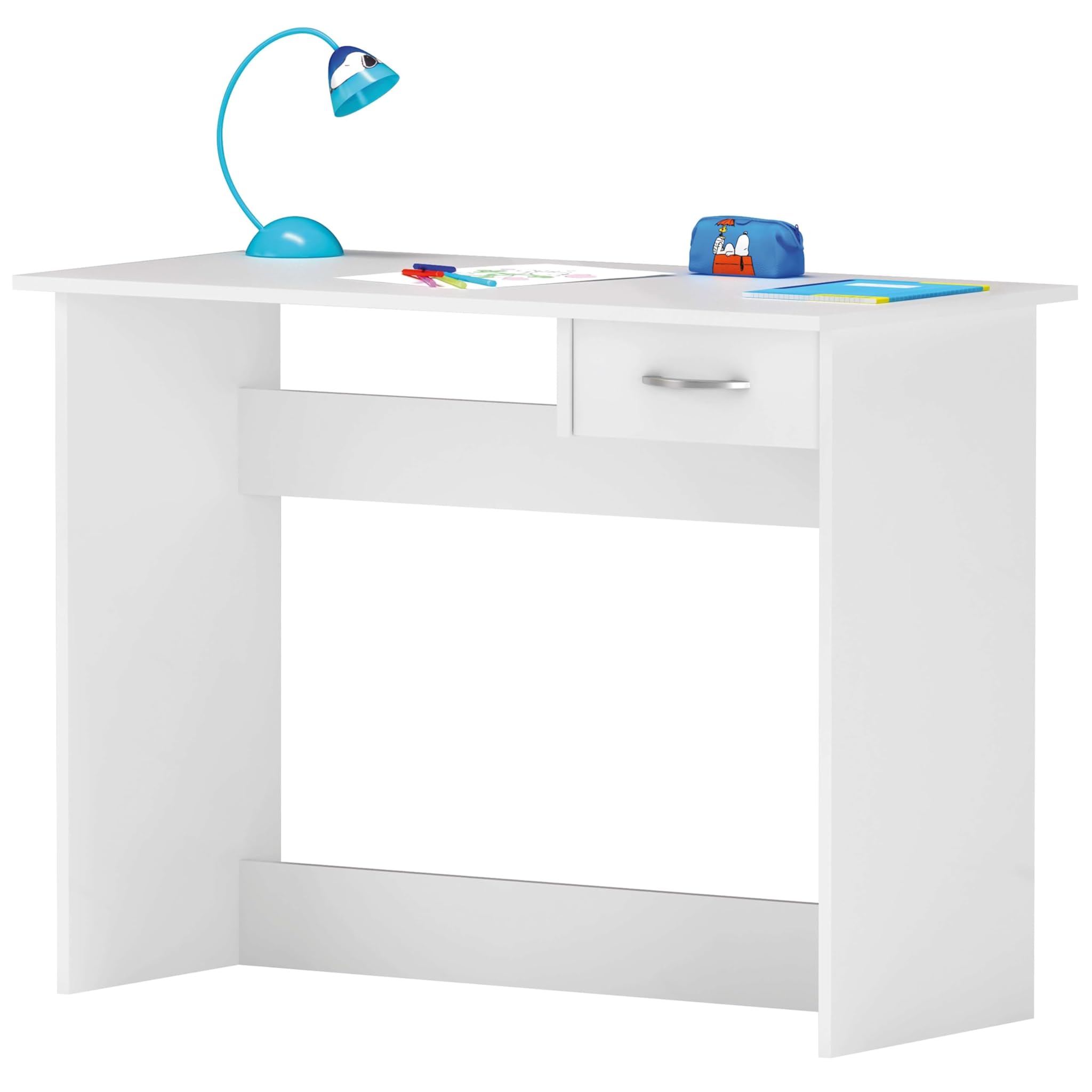 Links Practice 4 - Scrivania 100,6x50,1x76,5h cm, Bianco