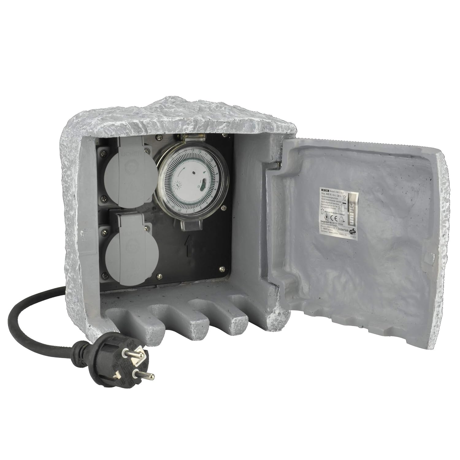 Unitec 44244, Distributore di Corrente con 2 Prese e Timer - immagine 1