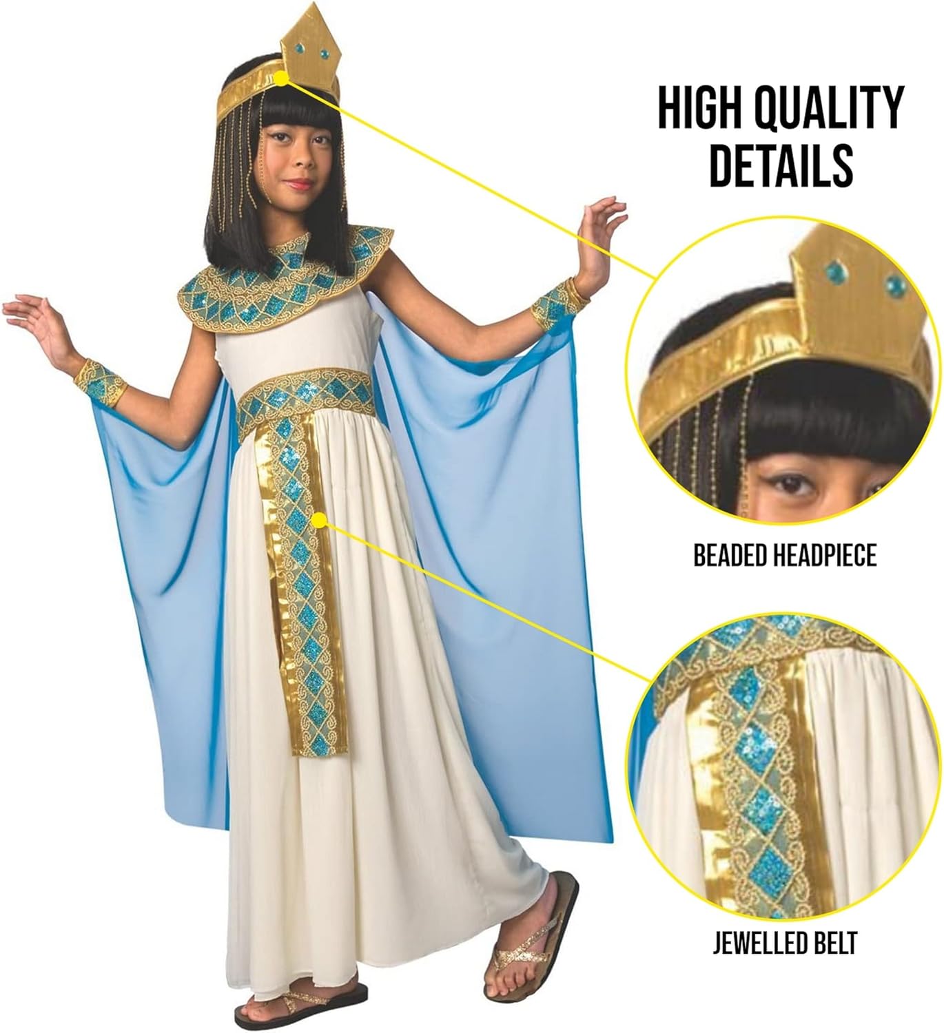 Morph Vestito Cleopatra per Bambina - immagine 3